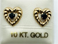 $100 10K Sapphire Earrings