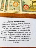 WW11 Imperial Japanese Currency "Yen" "Sen"