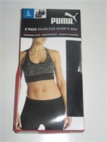 New Puma Seamless Sports Bra 2 Pack