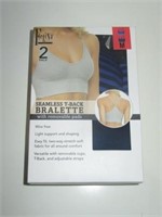 Felina Seamless T Back Bralette 2 Pack
