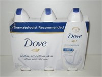 New 3 Pack Dove Deep Moisture Body Wash