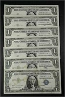 27  1957-B  $1 Silver Certificates  CU