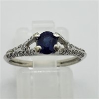 $2100 14K Sapphire  Diamond Ring