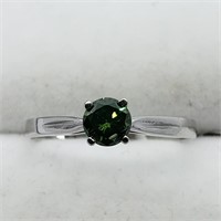 $1600 10K Vivid Green Diamond Ring