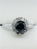 $4900 10K Black Diamond  Diamond Ring