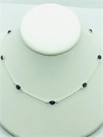 $600 S/Sil Sapphire Necklace
