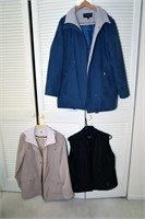 2 Fall Jackets and 1 Vest