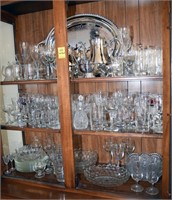 Glassware & Silver Plated Items
