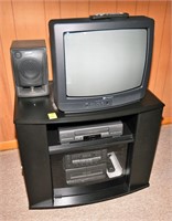 Entertainment Stand w/White Westinghouse TV