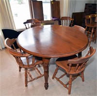 S. Bent & Brothers Colonial Chairs Dining Table…