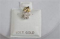 10kt Gold & Diamond Star Pendant