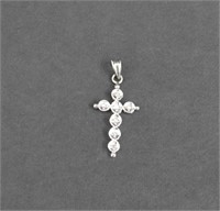 14kt Gold & Diamond Cross Pendant