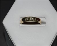 14kt Gold & Diamond Ring Sz 6