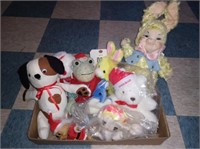 Box of small Stuffed Animals