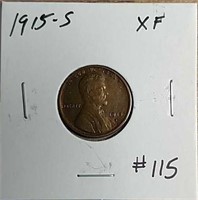 1915-S  Lincoln Cent  XF