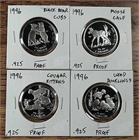 Set of (4) 1996 Little Wild One's Fifty Cents Pf