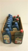 14 qts of oil, mobil and havoline from estate