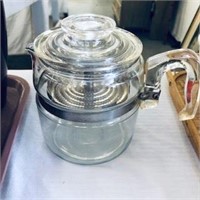 Pyrex Glass Coffee Pot Perculator
