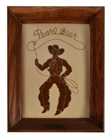 Pearl Beer Cowboy Sign