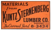 Kuntz Sternenberg Lumber Co. Austin Texas Sign