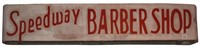 Speedway Barber Shop Sign Austin Texas