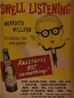 Falstaff Beer Meredith Wilson Radio Poster