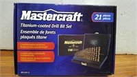 NEW Mastercraft 21 PC Titanium Coated Drill Set