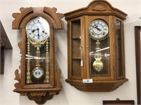 Pair of unique wall clocks