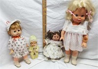4 Dolls, 1969 Horsman, 1964 Mattel Timey Tell