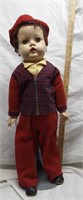 Ideal Doll, boy with tam which matches outfit