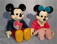 Mickey & Minnie Mouse Music Box Dolls