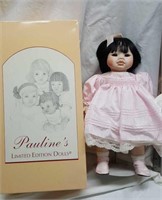 Pauline's Dolls, "Amilee" with certificate & stand