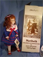 Alice Wolleydt Doll, "Meredith", hand painted