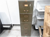 Vintage Metal File Cabinet - 15 x 25 x 52 H