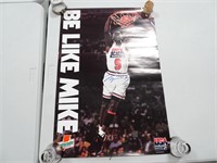 Autographed Be Like Mike Michael Jordan Poster -