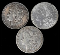 86p, 87p, 00o Morgan Silver Dollars CHOICE