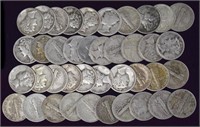 40 Mercury Silver Dimes