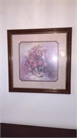 Framed floral print