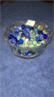 Candy Dish Filed With Marbles