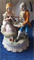 Capodimonte style porcelain figurine