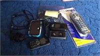 Lot of assorted cell phones, chargers, etc