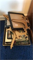Lot of assorted picture frames & stands