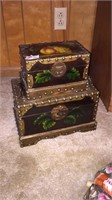 Pair Of Wooden Decorative Boxes