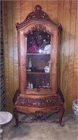 Highly Carved European China Cabinet