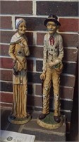 Decorative Statues Of A Man & Woman