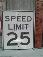 Speed Limit 25 road sign