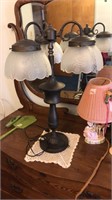 Vintage 3 globe table lamp