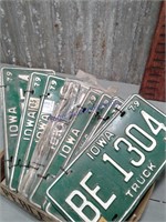 Green Iowa license plates, 1979