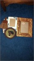 Lot of assorted frames and items