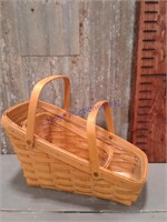 Longaberger Angled baskets w/ plastic liners